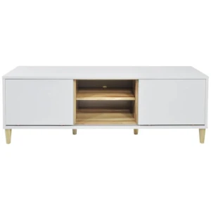 Gina Modern TV Stand Cabinet Entertainment Unit - 1.5m - High Gloss White