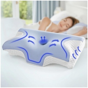 Giselle Bedding Memory Foam Pillow Ergonomic Contour