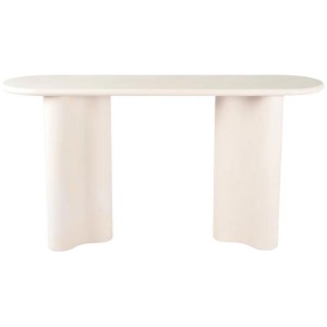 Gus Micro-Cement Coated Wooden Console Hallway Hall Table Pebble