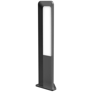 HATHOR Garden Bollard Light 13W Rectangular Dark Grey 3000K IP54 H500mm 242.19LM