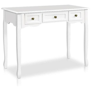 Hall Console Table Hallway Side Dressing Entry Wooden French Drawer White