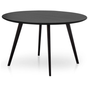 Halo 1.2m Wooden Round Dining Table - Full Black by Interior Secrets - AfterPay Available