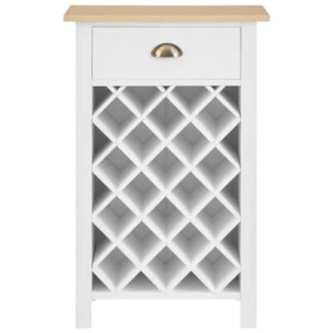Hampton Wine Rack - White/Natural