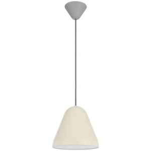 Hanami Modern Pendant Hanging Lamp Light Metal Plastic Beige Grey Satin