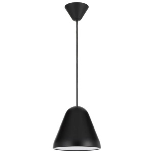 Hanami Modern Pendant Hanging Lamp Light Metal Plastic Black Satin