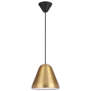 Hanami Modern Pendant Hanging Lamp Light Metal Plastic Brass Black Satin