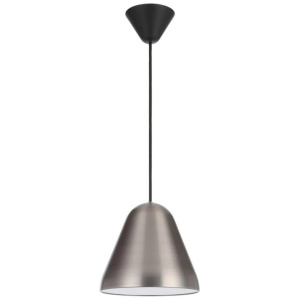 Hanami Modern Pendant Hanging Lamp Light Metal Plastic Nickel Black Satin