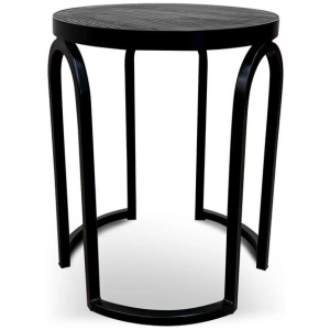 Hardin Oak Side Table - Full Black by Interior Secrets - AfterPay Available