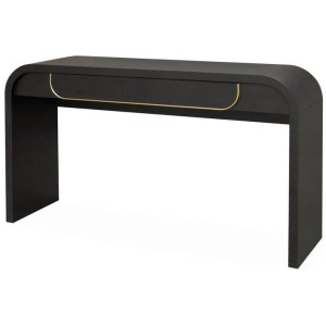 Harley 1.4m Console Table - Textured Espresso Black by Interior Secrets - AfterPay Available