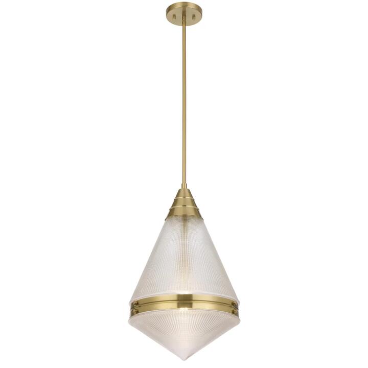 Harnon Modern Pendant Hanging Lamp Light Metal Glass Antique Gold Satin
