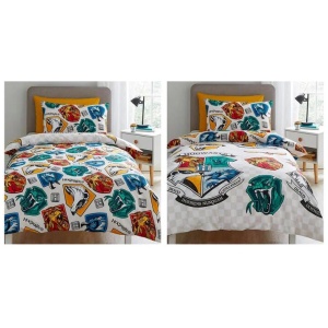 Harry Potter Grid Kids Single Reversible Quilt Cover Set