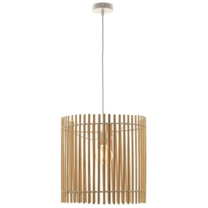 Hawk Classic Oriental Wooden Bamboo Shade Hanging Pendant Light Lamp Natural/Cream