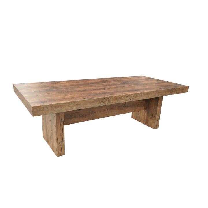 Hazel Dining Table 2.4m - Antique Oak
