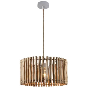 Hazelton Timber Shade Pendant Lamp Light Natural
