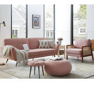 Henrietta 3 Seater Sofa Bed Pink 2 Seater