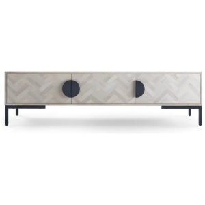 Hertz Entertainment Unit TV Stand White Wash