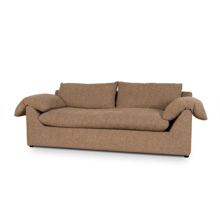 Horizon 3 Seater Sofa - Almond Brown by Interior Secrets - AfterPay Available