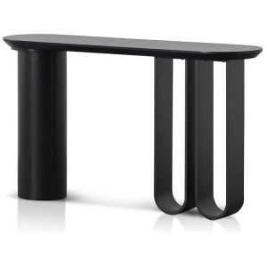 Indiana 1.4m Console Table - Full Black by Interior Secrets - AfterPay Available