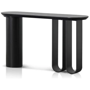 Indiana 1.4m Console Table - Full Black by Interior Secrets - AfterPay Available