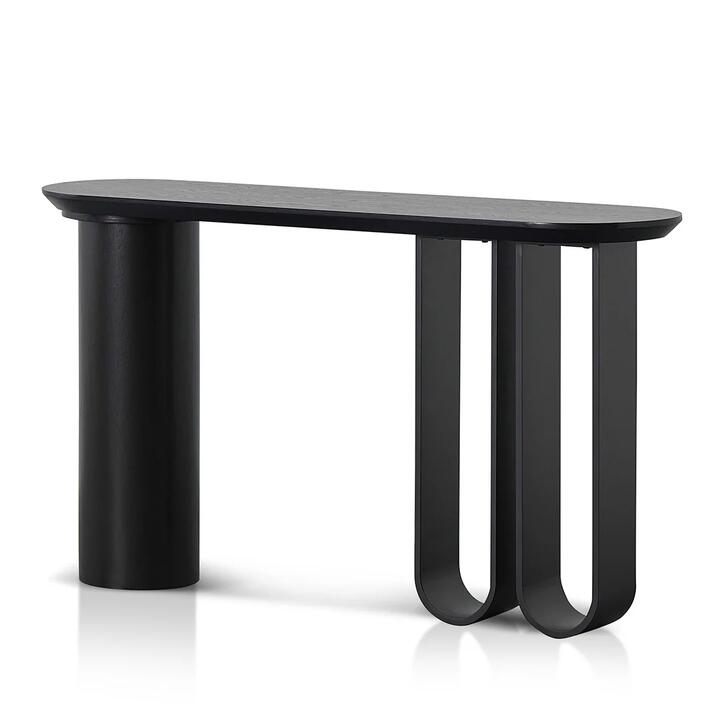 Indiana 1.4m Console Table - Full Black by Interior Secrets - AfterPay Available
