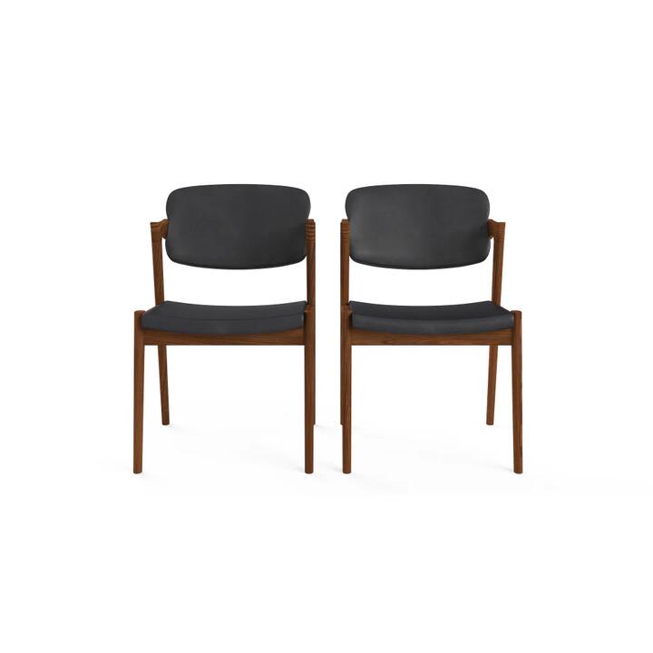 Ingrid Set of 2 Dining Chairs Cafe Walnut