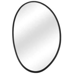 Irregular Metal Wall Mirror - Black