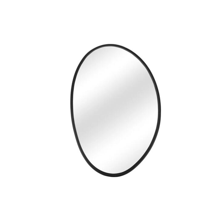 Irregular Metal Wall Mirror - Black