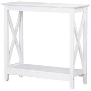 Isnelda Modern Stylish Wooden Hallway Console Hall Table Desk - White
