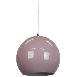 Itzel Modern Spherical Cord Drop Metal Pendant Light Lamp - Pastel Violet