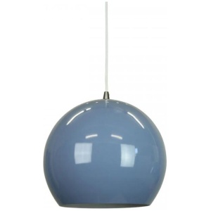 Itzel Modern Spherical Cord Drop Metal Pendant Light Lamp - Pigeon Blue