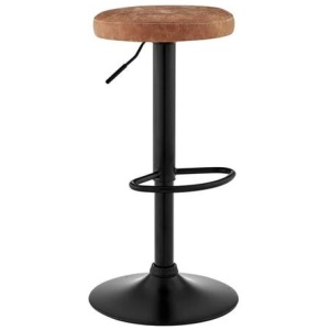 Jackson PU Leather Height Adjustable Kitchen Counter Bar Stool - Tan