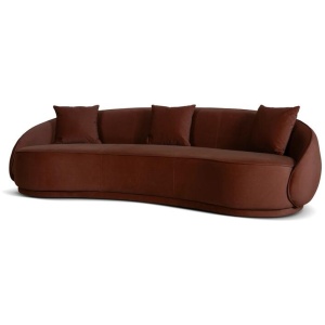 Jake 4 Seater Fabric Sofa - Red Bronze by Interior Secrets - AfterPay Available