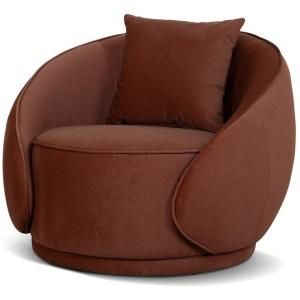 Jake Fabric Armchair - Red Bronze by Interior Secrets - AfterPay Available