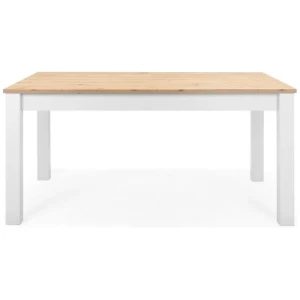 James Extendable Kitchen Dining Table 160-215cm White/Oak