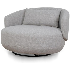 Janis Swivel Armchair - Warm Taupe by Interior Secrets - AfterPay Available