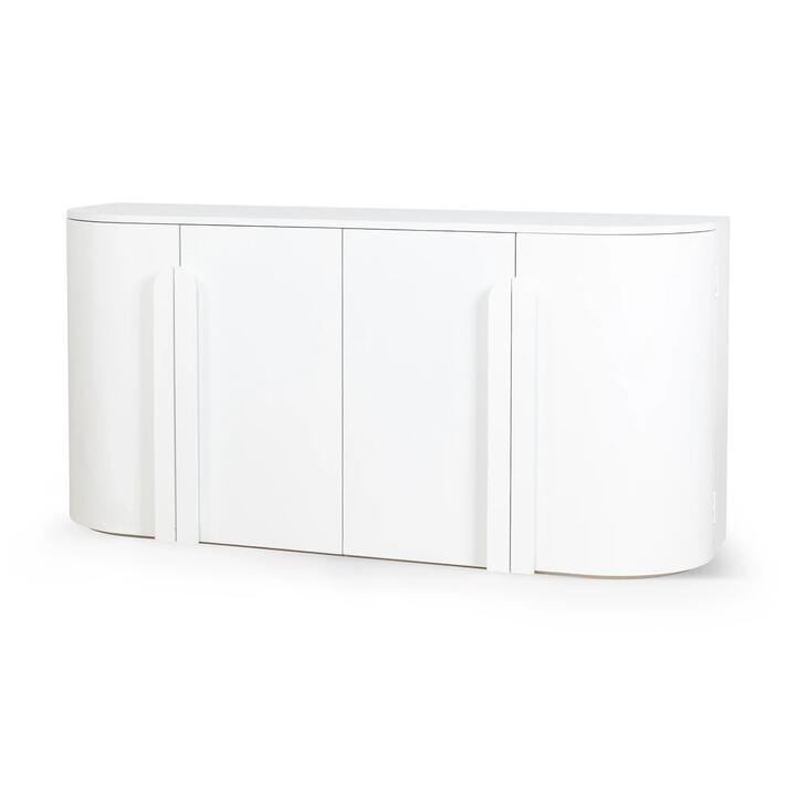 Jarrett 1.6m Sideboard - Full White by Interior Secrets - AfterPay Available