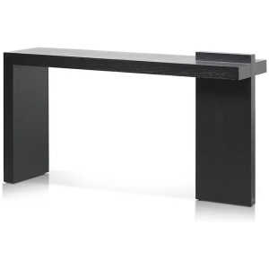 Jasmine 1.6m ELM Console Table - Full Black by Interior Secrets - AfterPay Available