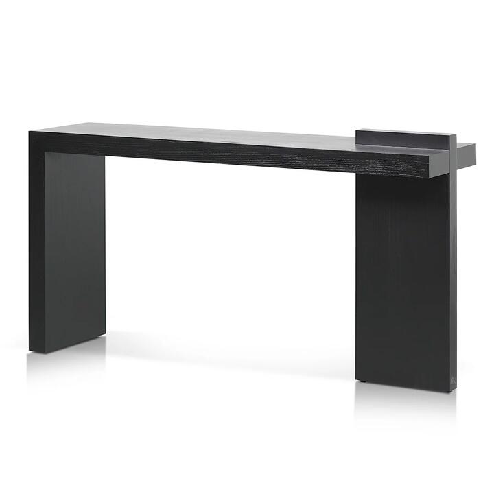Jasmine 1.6m ELM Console Table - Full Black by Interior Secrets - AfterPay Available