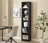 Jaxen 6 Tier Bookshelf Black