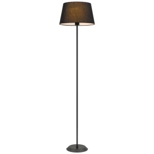 Jaxon Contemporary Standing Floor Lamp Light Metal Fabric Black