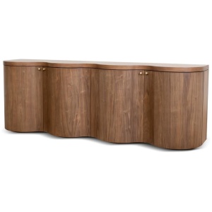 Jaya 2.15m Buffet Unit - Light Walnut by Interior Secrets - AfterPay Available