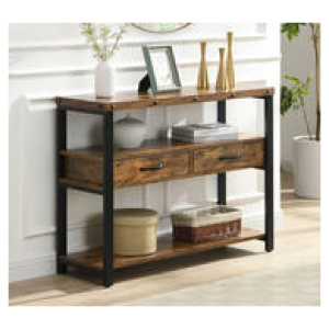 Jefrison 100Cm Brown Console Table Brown