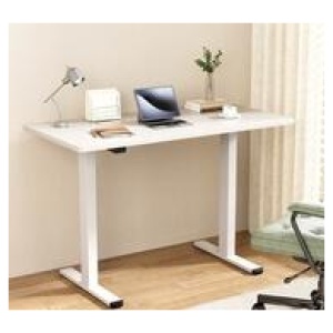 Jerrie 140Cm Electric Standing Desk White