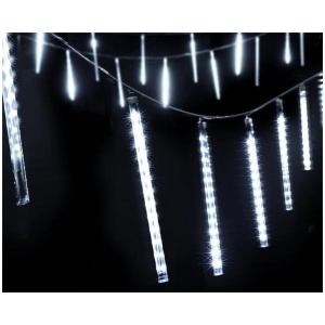 Jingle Jollys 12m Christmas Shower Lights 960 LED Icicle Falling Rain Meteor
