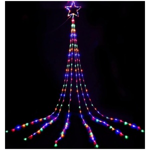 Jingle Jollys 5M Christmas String Lights 320 LED Fairy Curtain Light Solar Power