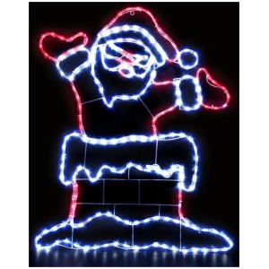 Jingle Jollys Christmas Lights Motif LED Light Outdoor Decorations 101cm Santa