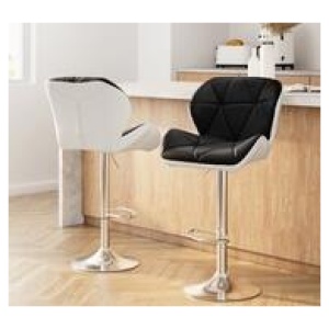Joelito 2X Bar Stools White 2 Seater