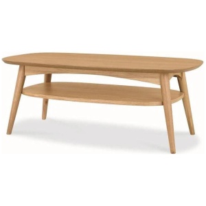Johansen Scandinavian 109cm Oak Rectangle Coffee Table - Natural by Interior Secrets - AfterPay Available