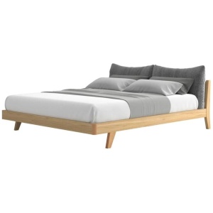 Jolene Danish Wooden Bed Frame W/ Headboard Pillows Queen Size