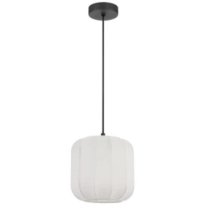 Jonsel Modern Pendant Hanging Lamp Light Fabric Metal White